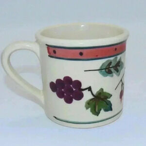 Vintage Hartstone Pottery Stonewear Mug Woodland Acorns OAK LEAVES BERRIES USA
